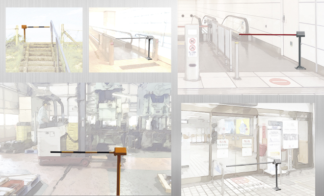 PG型歩行者用遮断機 設置事例